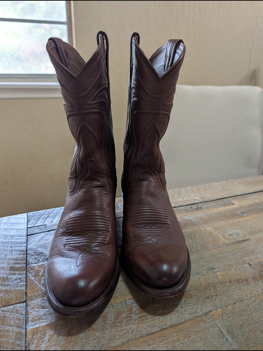 Tecovas The Cartwright Hazelnut Cowhide Cowboy Boots Men's 8.5D — Hardly Worn